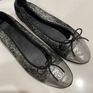 Chanel Iridescent Ballet Flats